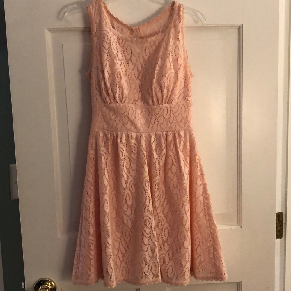 Pale pink sleeveless dress